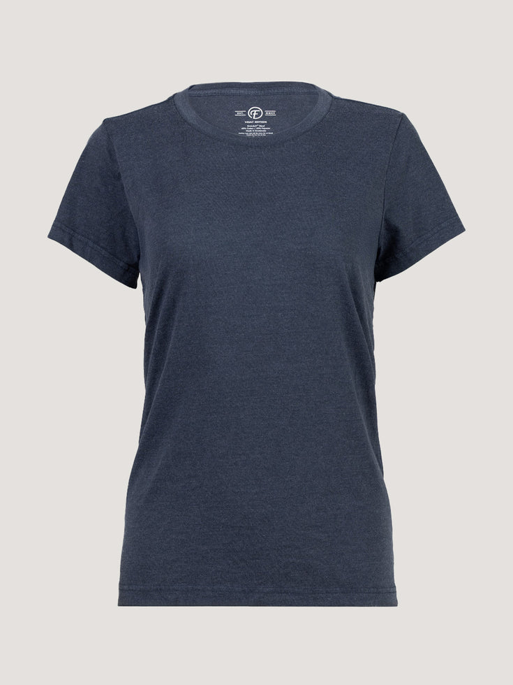 Women's Vault Navy Crew Neck | Exclusive Collection at Fresh Clean Threads 