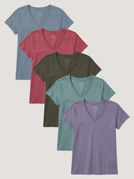 Women's Spring T-Shirts | Available in Flint Purple, Coral, Army, Harbor Mist, and Lakeshore