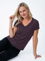 Women's Tee in Nordic Purple | V-Neck | Fresh Clean Threads