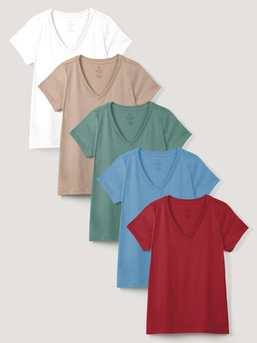 Women's V-Neck Dawn 5-Pack