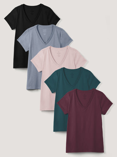 Women's V-Neck Midnight 5-Pack