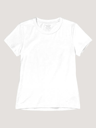 White Everyday Crew Neck Tee