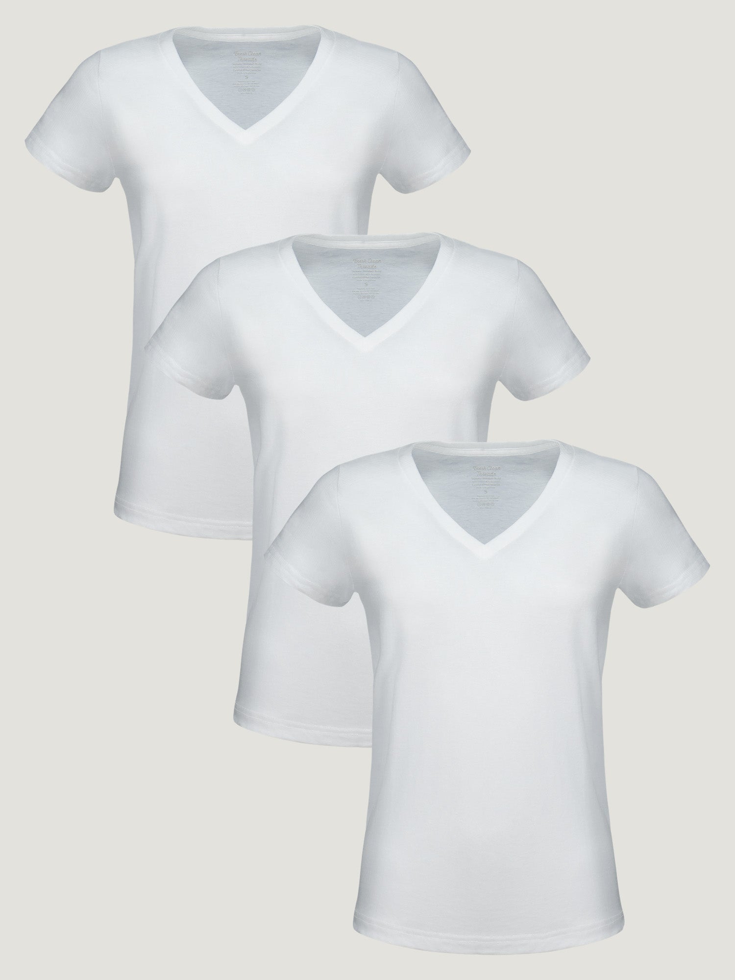 V TWELVE レディースシャツ M ホワイト Threshold White V-Neck T-Shirt Women's - Regular Fit | Bluffworks
