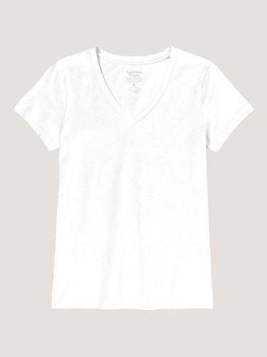 White Everyday V-Neck Tee