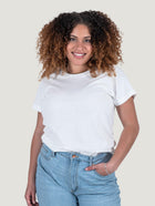 Women's White Crew Neck (1st Gen.) | White T-shirt | Fresh Clean Threads