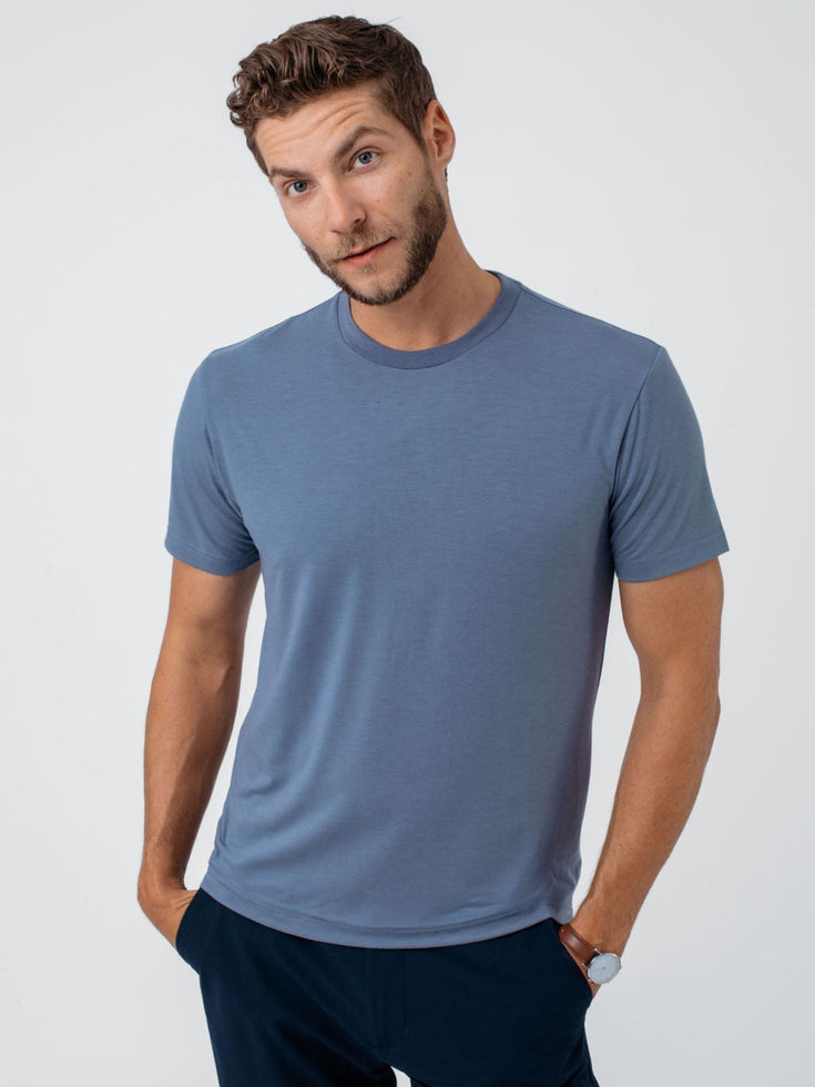 Men's Crew Neck T-Shirts | Lakeshore Blue