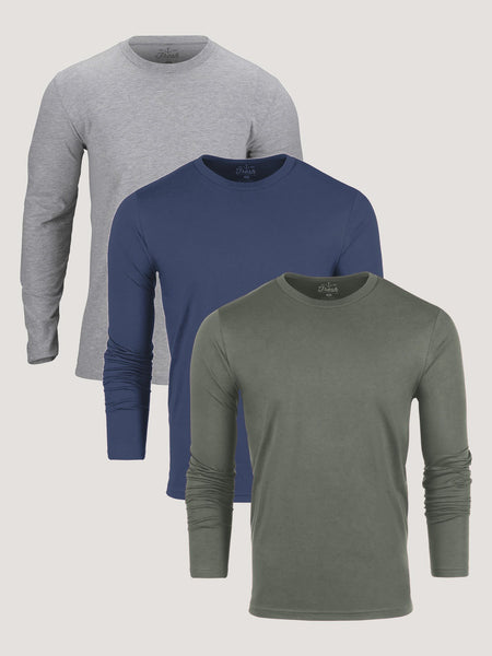 Fall Foundation Long Sleeve Crew 3-Pack