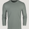 Mercury Green Thermal Long Sleeve Crew | Fresh Clean Threads