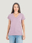 Women's Thistle V-Neck Tee | Sarah Studio Size X-Small Untucked | Fresh Clean Threads