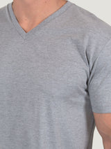 our V-Neck Tees fit great & goes with everything # Men's V-Necks in Heather Grey | Fresh Clean Threads