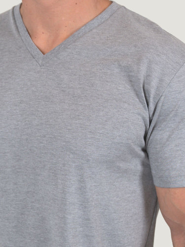 our V-Neck Tees fit great & goes with everything # Men's V-Necks in Heather Grey | Fresh Clean Threads