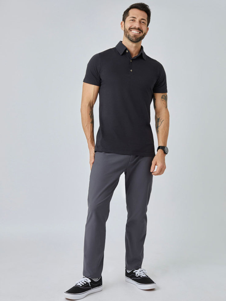 Polo Shirt | Anchor Black Torrey Polo | Fresh Clean Threads