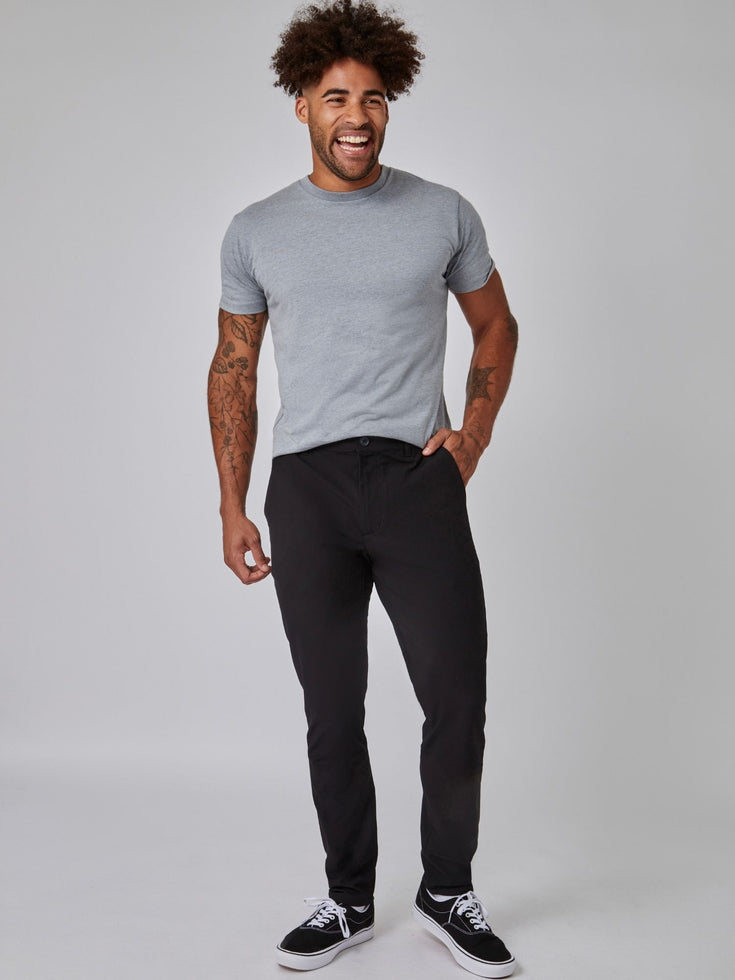 Black and Khaki Stretch Tech Pants Staples 2-Pack | Fresh Clean Threads