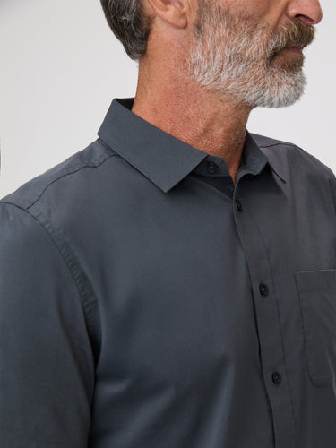 Fabric with stretch for ease of movement # Stretchy Shirts | Button Up Shirts at FCT