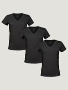 Women’s All Black V-Neck 3-Pack Tees | Fresh Clean Threads