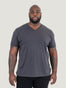 Vintage Black V-Neck Tee | Corey is 6'2", 250LBS and wears a size 3XL | Fresh Clean Threads