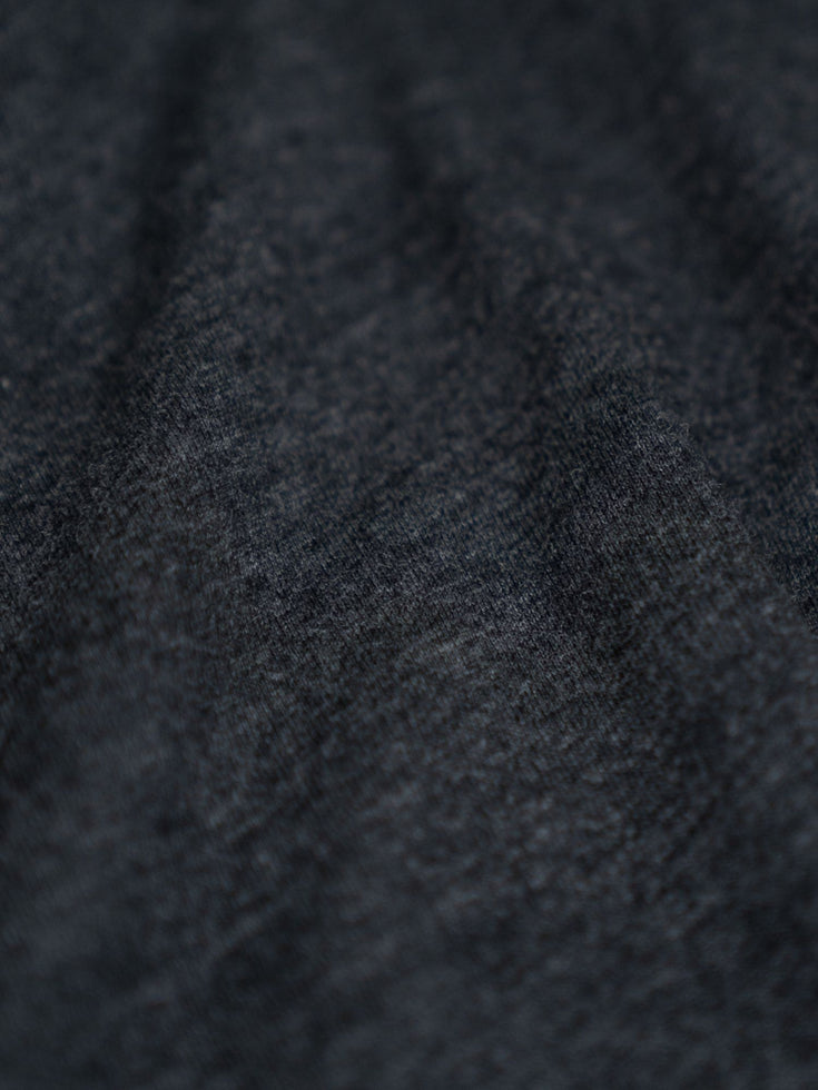 Soft Cotton Long Sleeve Tee Shirt – Charcoal Color, Comfort Fit For Everyday Wear