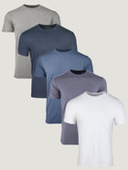 Cool Colors 5-Pack Mens Crew Necks | Fresh Clean Threads