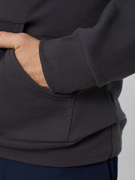 Vintage Black Pullover Hoodie | Pocket and Cuff Details | Fresh Clean Threads