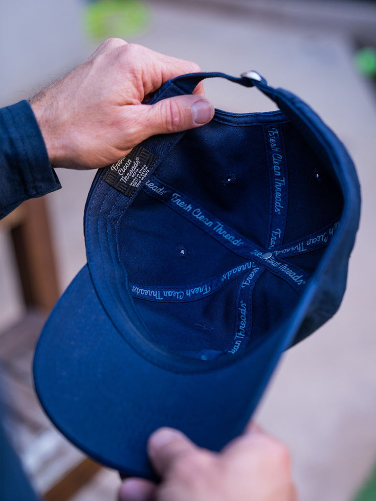 Navy Dad Hat Lifestyle One Size Fits All | Fresh Clean Threads