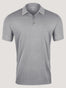 Heather Grey Tall Polo Ghost Mannequin | Fresh Clean Threads