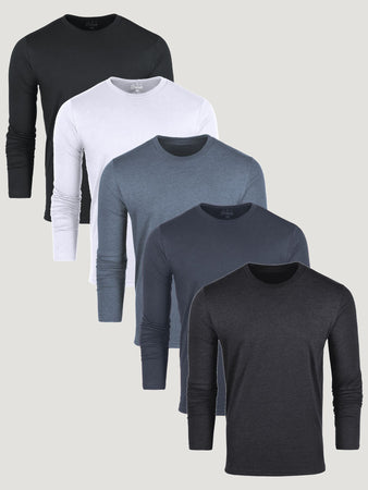 Best Sellers Long Sleeve Crew 5 Pack