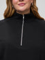Structured Collar Detail | Women's Half Zip Sweatshirts at FCT