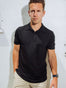 Model size Medium | Black Performance Polo | Fresh Clean Threads