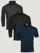 Mixed Performance Pack | Quarter Zip, Crew & Long Sleeve Crew| Fresh Clean Threads