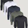Long Sleeve Crew Foundation 5-Pack Tees | Fresh Clean Threads