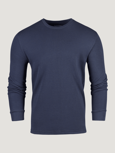 Navy Thermal Long Sleeve Crew | Fresh Clean Threads Navy Thermal Long Sleeve Crew | Fresh Clean Threads