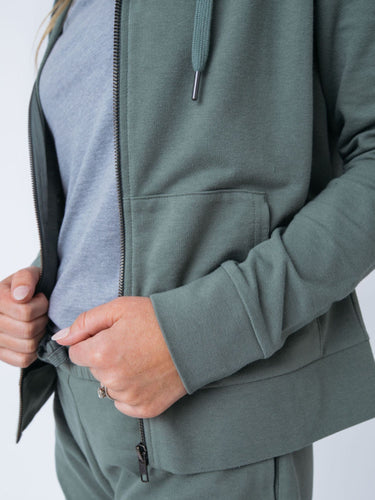 designed for maximum coziness # Women's Terry Zip-Up | Fresh Clean Threads