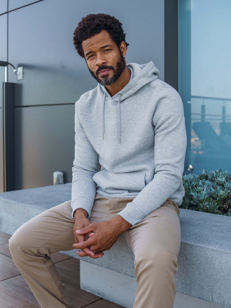 Heather Grey Pullover Hoodie Fresh Clean Threads