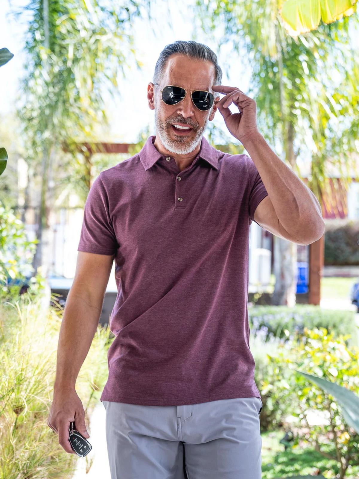 Independence Polo 3-Pack | Burgundy, Wedgewood, and White Polos