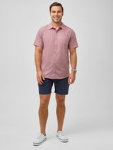 Jake is 5'11" and wears size M # Men's Button Up Styles for Spring + Summer | Superior Comfort, Great Value