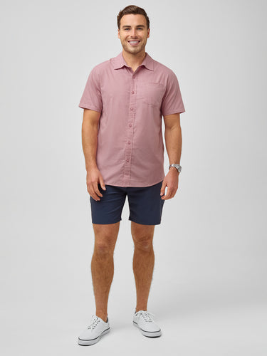 Jake is 5'11" and wears size M # Men's Button Up Styles for Spring + Summer | Superior Comfort, Great Value