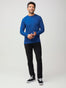 Men's Blue Long Sleeve T-Shirt | Fresh Clean Threads