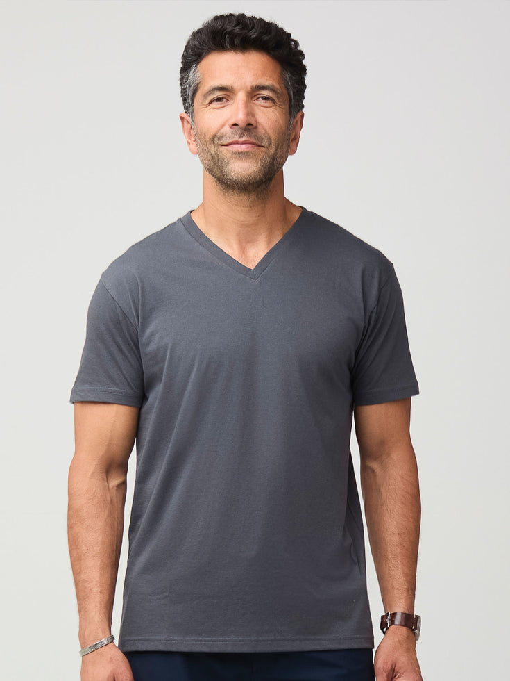 Concrete V-Neck | Short Sleeve Men's V-Neck Tee