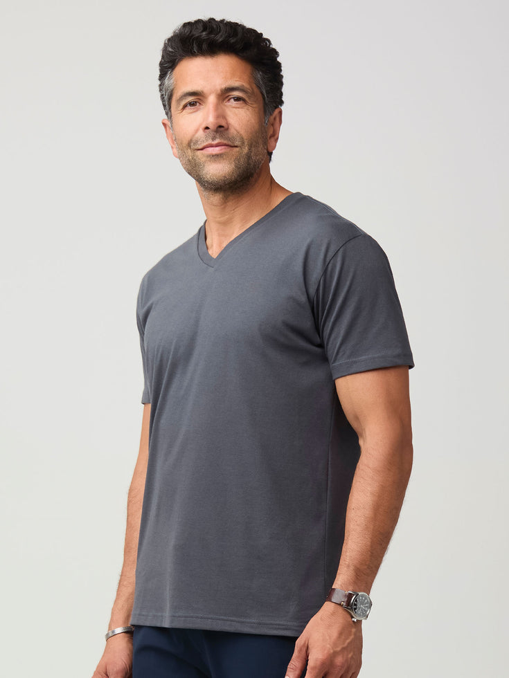 Concrete V-Neck | Short Sleeve Men's V-Neck Tee