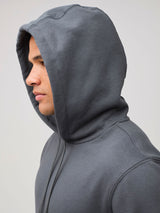 3-panel hood designed for optimal fit and comfort # Hoodie in Concrete | Fresh Clean Threads