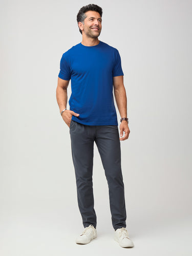 Your go-to t-shirt for any adventure # Dark Cobalt StratuSoft Crew Neck Tee | Men's Fall 2024 Color | Fresh Clean Threads