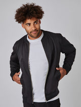 Tough Outerwear with a Sleek Finish # Men's Green and Black Reversible Bomber Jacket | Fresh Clean Threads