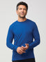 Dark Cobalt StratuSoft Long Sleeve Crew | Fresh Clean Threads