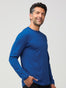 Dark Cobalt StratuSoft Long Sleeve Men's Crew Neck t-shirt | Fresh Clean Threads