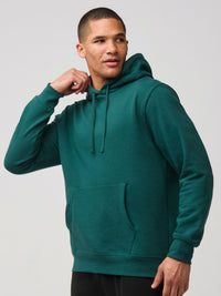 super soft fleece with relaxed fit # New Pullover Hoodie | Dark Emerald | Fresh Clean Threads