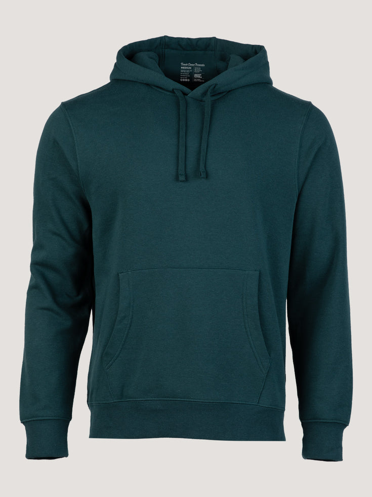 Dark Emerald Pullover Hoodie | Fresh Clean Threads