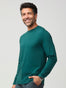 Dark Emerald Long Sleeve Crew Neck | Fresh Clean Threads