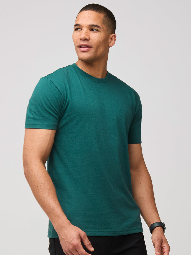 Dark Emerald Crew Tee | Men's Fall Collection | Fresh Clean Threads