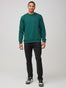 Crewneck Sweatshirt in Dark Emerald Green | Fresh Clean Threads