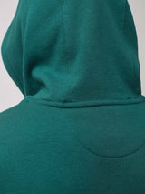 3-panel hood designed to stay on # Dark Emerald Hooded Sweatshirt | Men's Style at Fresh Clean Threads